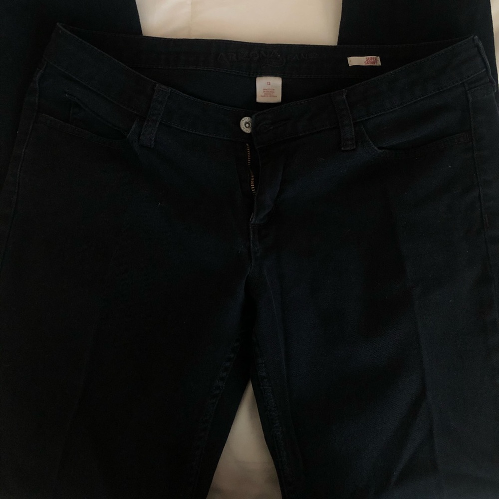 Black super skinny jeans